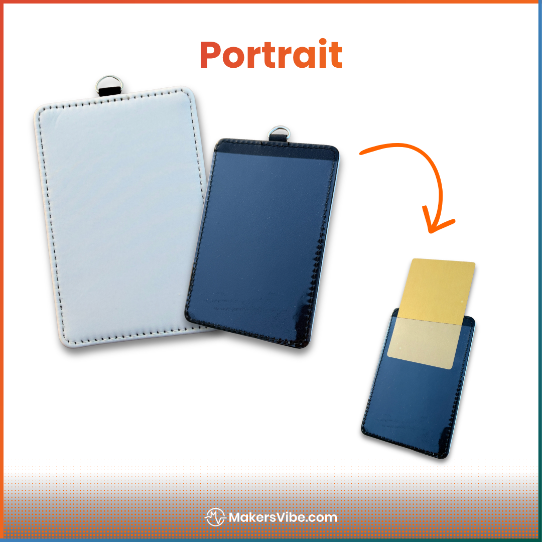 Custom Sublimation ID Badge Holder – Durable Hard Plastic – Portrait or Landscape - Image 3