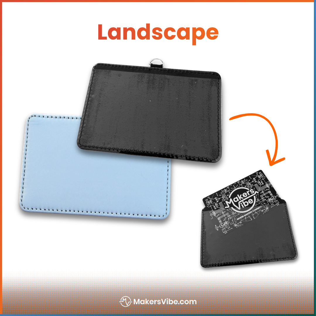 Custom Sublimation ID Badge Holder – Durable Hard Plastic – Portrait or Landscape - Image 4