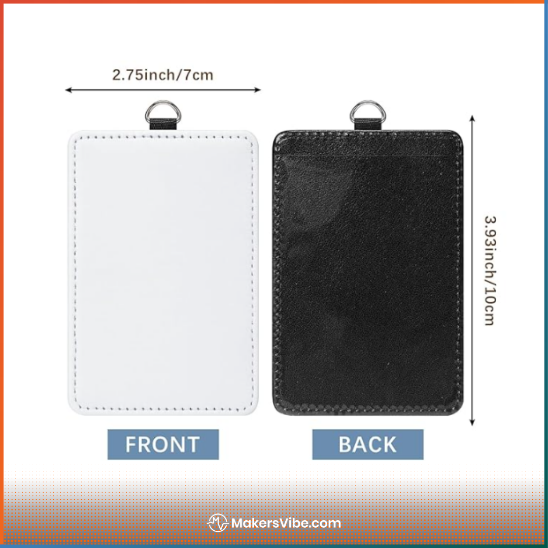 Custom Sublimation ID Badge Holder – Durable Hard Plastic – Portrait or Landscape - Image 5